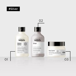 Silver - Shampoing pour cheveux gris et blancs