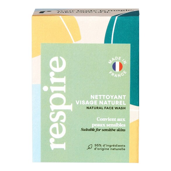 Nettoyant visage solide, RESPIRE