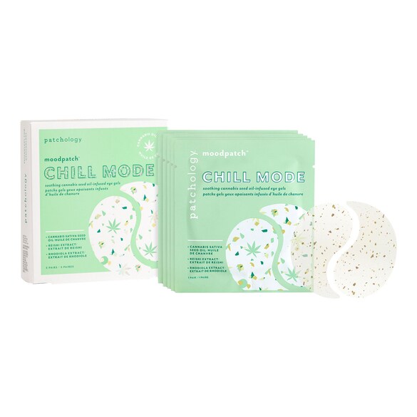 Moodpatch Chill Mode - Patchs gels yeux apaisants infusés d'huile de chanvre, PATCHOLOGY