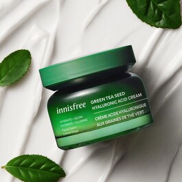 Crème Acide Hyaluronique aux graines de Thé Vert - Crème Hydratante Visage