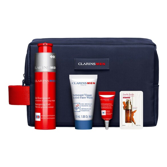 ClarinsMen Gel Energisant - Coffret Soins Hydratant Homme , CLARINS