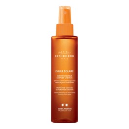 Huile Solaire Soin Protecteur Corps et Cheveux - Soleil Modéré