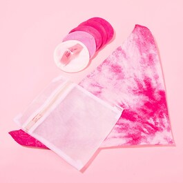 Kit de 5 serviettes démaquillantes réutilisables