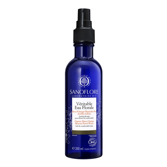 Véritable Eau Florale de Fleur d'Oranger Bigaradier certifié Bio, SANOFLORE