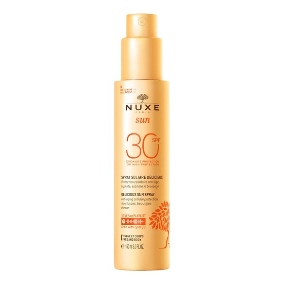 Nuxe Sun Spray Solaire Délicieux - Protection Solaire SPF30 visage et corps, NUXE