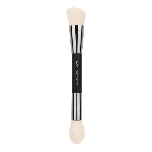 Bake & Blended Dual-Ended Brush - Pinceau poudre double-embout, HUDA BEAUTY