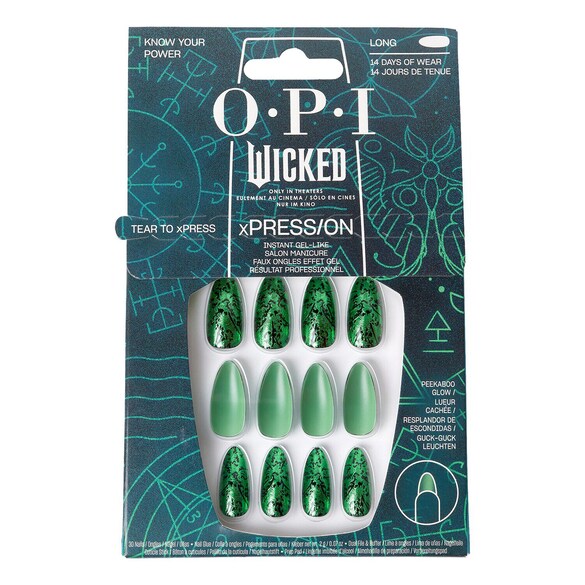 Wicked - Holiday 2024 Faux ongles tenue jusqu'à 14 jours, OPI