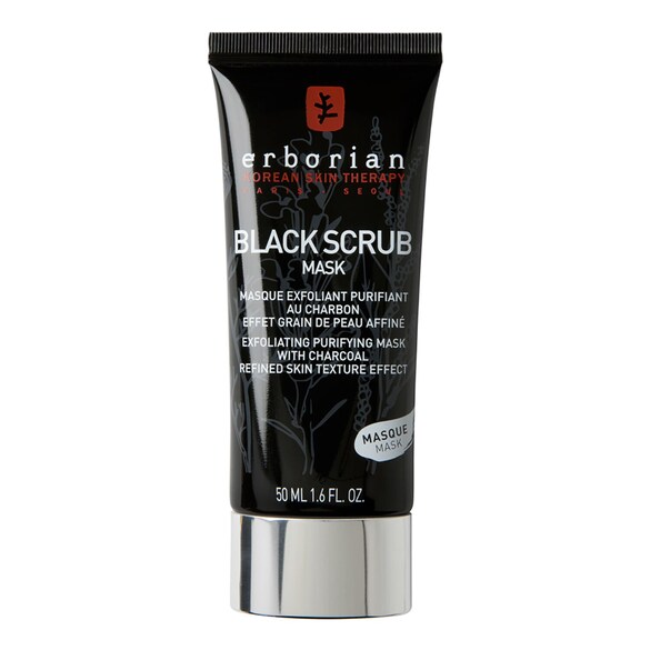 Black Scrub - Masque exfoliant purifiant au charbon, ERBORIAN