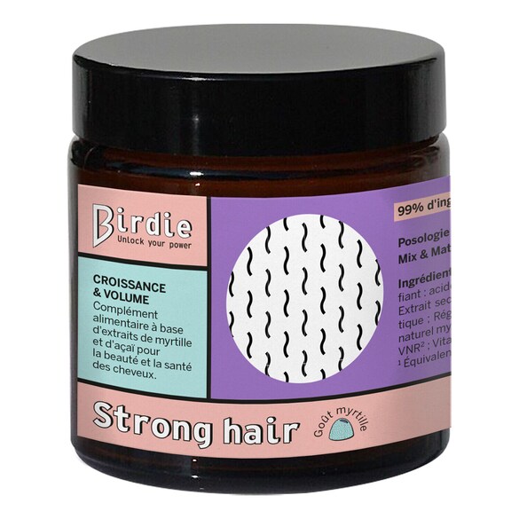 Strong hair - Gummies cheveux, BIRDIE