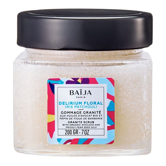 Délirium Floral Iris Patchouli - Gommage corps, BAÏJA