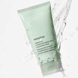 Mousse Hydratante Nettoyante au Thé Vert et aux Acides Aminés - Nettoyant Visage