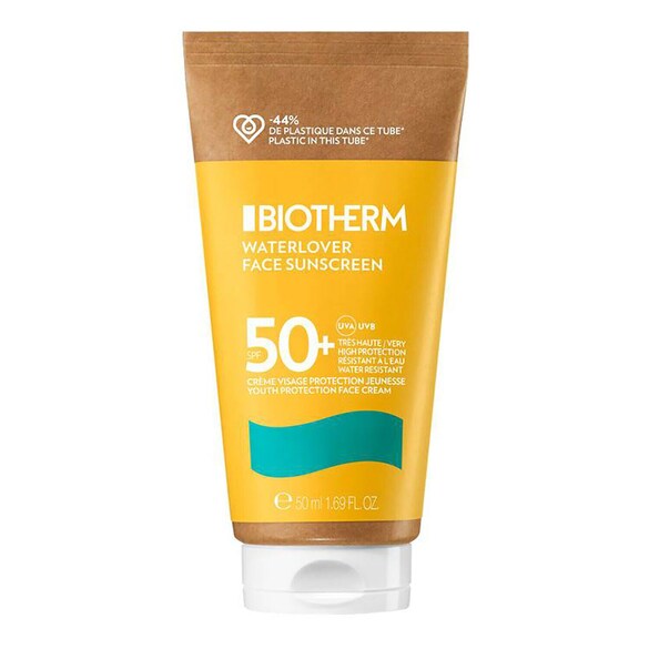 Waterlover - Crème solaire visage SFP50+ à l'action anti-âge, BIOTHERM