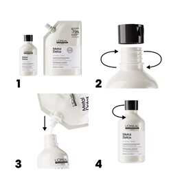 Serie Expert Metal Detox - Shampoing professionnel crème lavante anti-metal