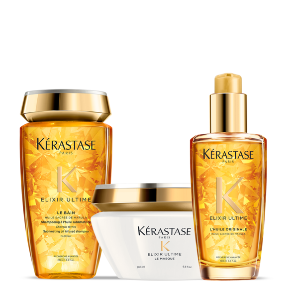 Rituel Trio Elixir Ultime Cheveux normaux, KÉRASTASE