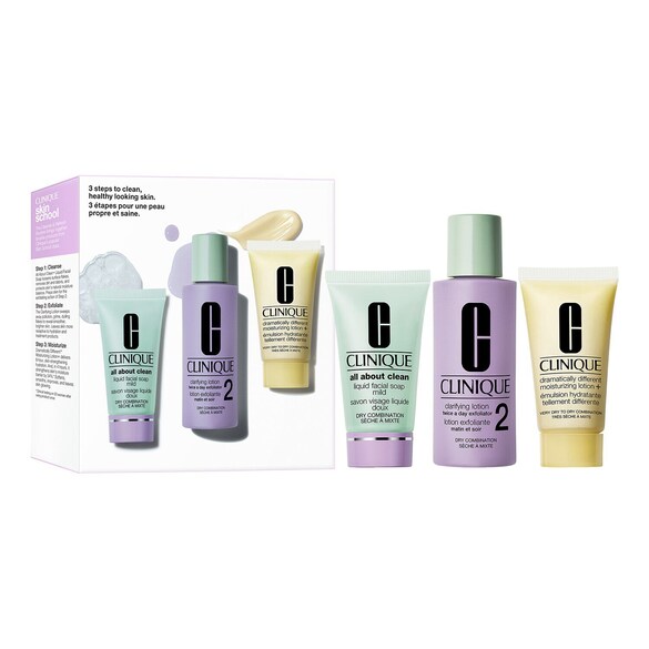 Basic 3 Temps - Kit Découverte Soins visage types de peaux 2, CLINIQUE