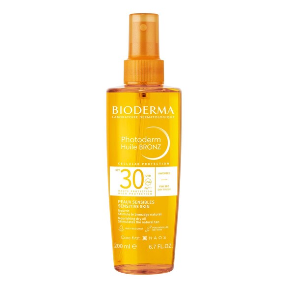 Photoderm Huile Bronz SPF30 - Huile solaire pour les peaux sensibles, BIODERMA
