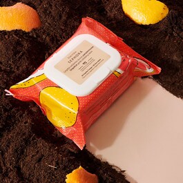 Lingettes démaquillantes et exfoliantes - Lingettes compostables