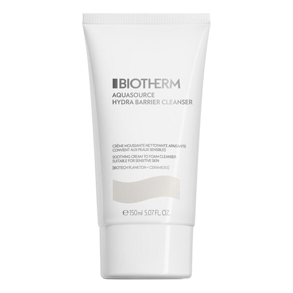 Aquasource Hydra Barrier - Crème nettoyante moussante, BIOTHERM