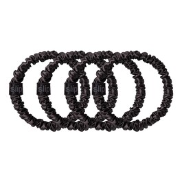 Chouchous Pure Soie Skinny Noir - Accessoire Cheveux