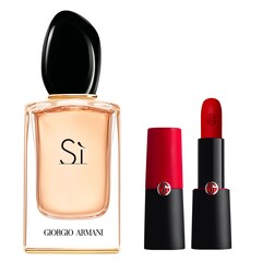 LE DUO INDISPENSABLE : SI EAU DE PARFUM + ROUGE D'ARMANI MATTE, ARMANI
