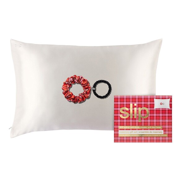 Coffret Queen Rosemary – Chouchous et taie pure soie, SLIP