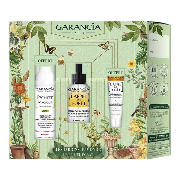 Rituel Booster de Lumière & Jeunesse - Coffret Les Jardins du Monde, GARANCIA