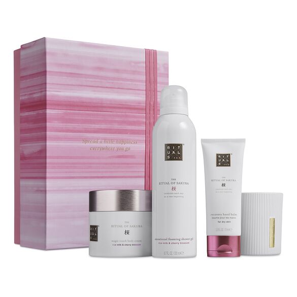 The Ritual of Sakura - Coffret Cadeau L Corps, Bain & Maison - 200 ml + 200 ml + 140 g + 70 ml