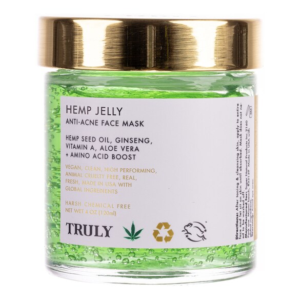 Hemp Jelly - Masque visage anti-imperfections au chanvre, TRULY