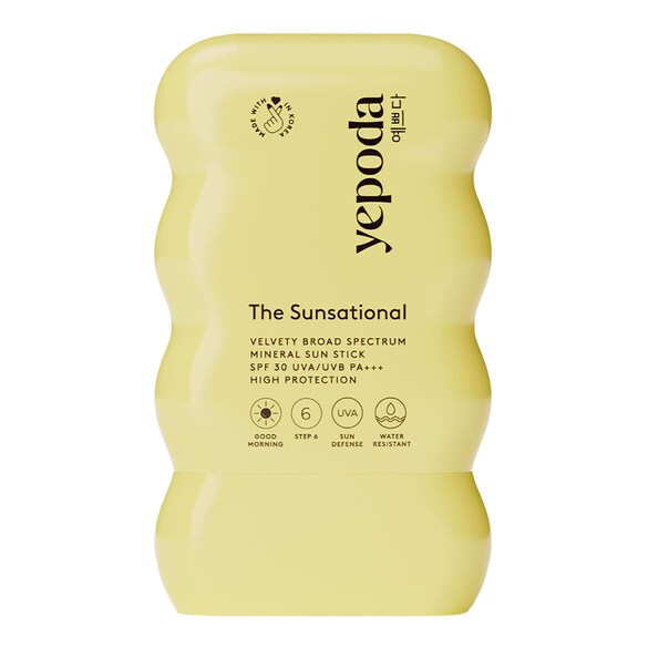 The Sunsational – Stick solaire minéral à large spectre UVA/UVB SPF 30 PA+++, YEPODA