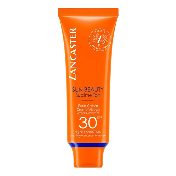 SUN BEAUTY - Crème Visage Velours Bronzage Lumineux SPF 30, LANCASTER