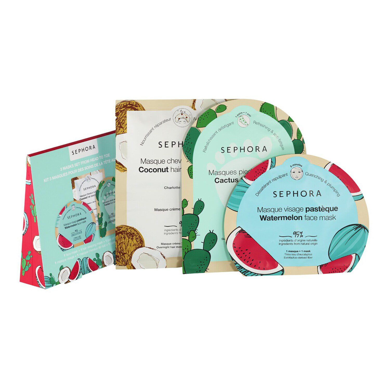 Coffret Maquillage Sephora Neuf - Inclus Rouge à Lèvres, Fard, Mascara, Poudre - Parfait Cadeau