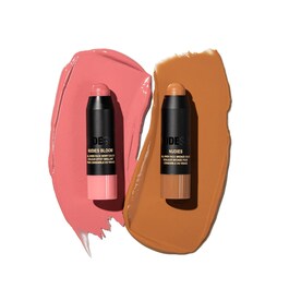 Pink Blush & Nude Bronze - Mini duo de stick crème