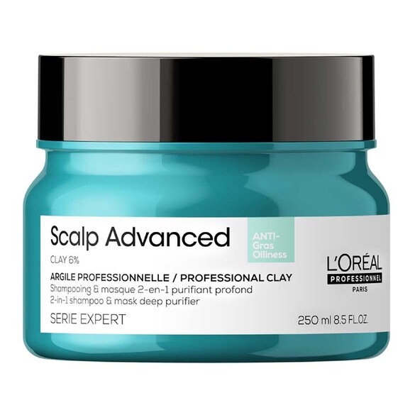 Serie Expert Scalp Advanced - Argile professionnelle shampoing et masque 2-en-1, L'OREAL PROFESSIONNEL