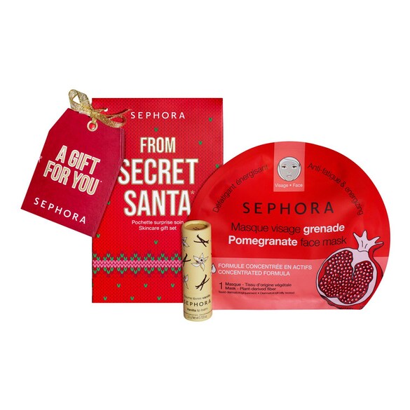 from secret santa - pochette surprise beauté de la part du père noël