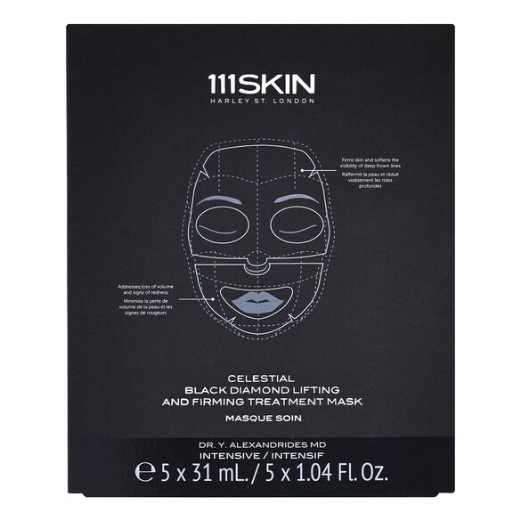 CELESTIAL BLACK DIAMOND MASK - Masque Visage Liftant et Raffermissant, 111SKIN