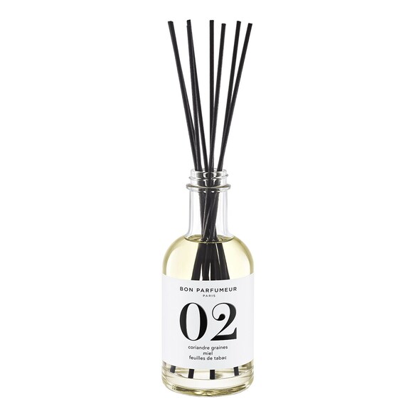 02 Graine de coriandre, Miel, Feuille de tabac - Diffuseur, BON PARFUMEUR