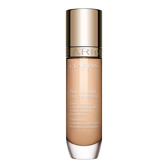 Skin Illusion Full Coverage – Fond de teint haute couvrance mat longue tenue, CLARINS