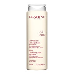 Lait Velours Démaquillant - Aux extraits de gentiane jaune & mélisse des Alpes, CLARINS