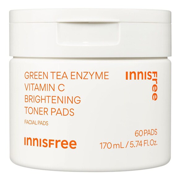 Disques Éclat à L'Enzyme Thé Vert et à la Vitamine C - Soin anti-tâches, INNISFREE