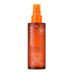 SUN BEAUTY - Huile Sèche Soyeuse Accélérateur de Bronzage Spray SPF 50, LANCASTER