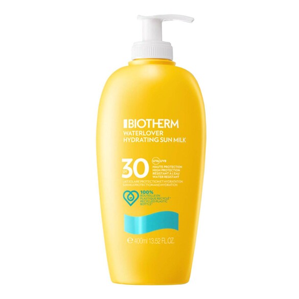 Waterlover Lait Solaire Hydratant SPF30 - Lait haute protection visage et corps, BIOTHERM