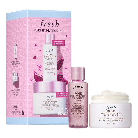 Deep Hydratation Duo - Coffret de soins hydratants pour la peau à la rose, FRESH