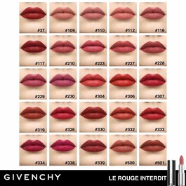Le Rouge Interdit Intense Silk - Rouge à lèvres fini soyeux, couleur lumineuse