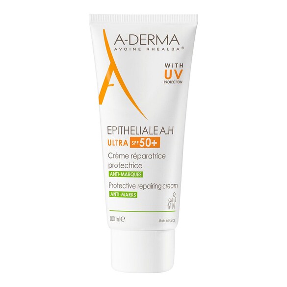 Epitheliale A.H Ultra SPF 50+ - Crème réparatrice protectrice anti-marques, A-DERMA