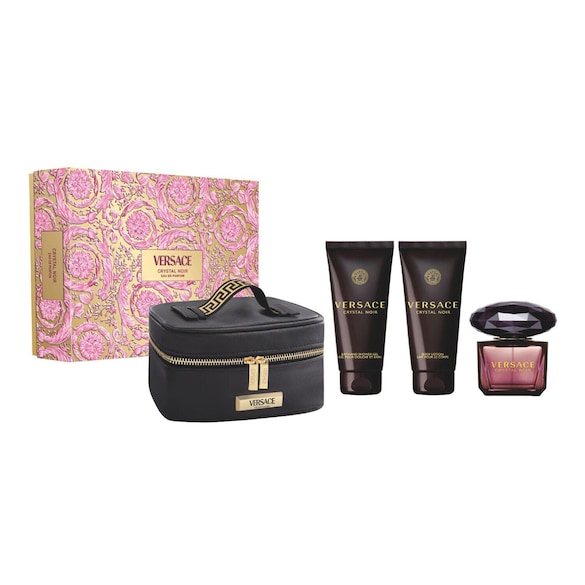 VERSACE Crystal Noir - coffret cadeau Eau de Parfum et Soins Parfumés, VERSACE