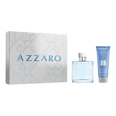 Chrome - Coffret Eau de Toilette + Shampooing Cheveux et Corps, AZZARO