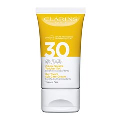 Crème Solaire Toucher Sec Visage UVA/UVB 30 Enrichie en antioxydants, CLARINS