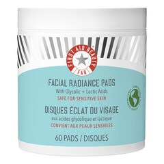 Disques Eclat du Visage - Soin  aux Acides Glycolique et Lactique, FIRST AID BEAUTY