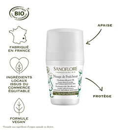 Nuage de fraîcheur - Déodorant vegan doux efficacité longue durée certifié bio