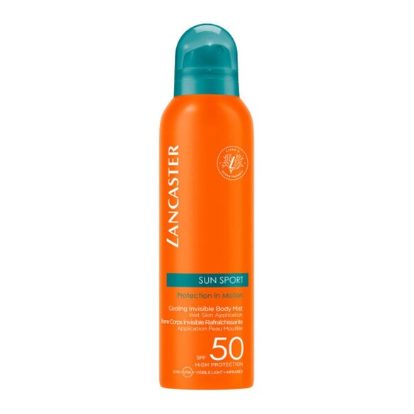 SUN SPORT - Brume Invisible Rafraîchissante Application Peau Mouillée SPF 50, LANCASTER